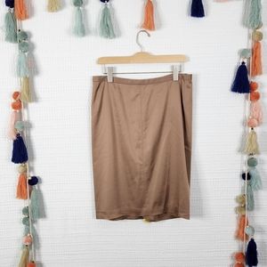 BCBGMAXAZRIA Satiny Pencil Skirt